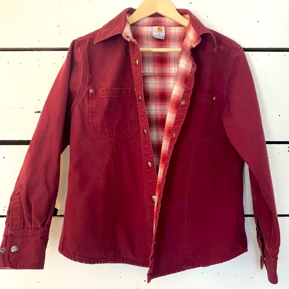 Women’s Flannel-Lined Carhartt Jacket, Medium